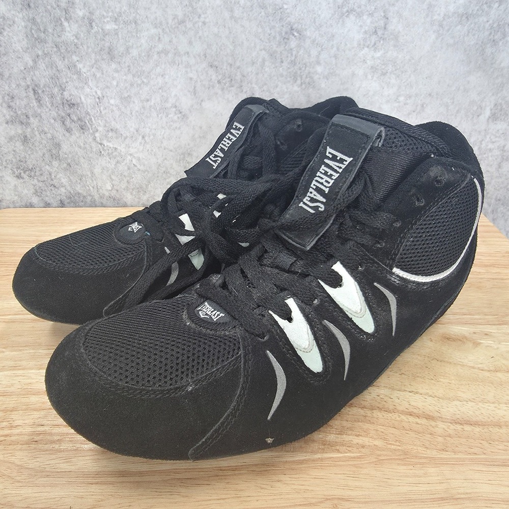 Everlast Wrestling Shoes Mens 8 Black Low Top MMA Boxing Combat Shoes AM461-1 - Picture 4 of 10